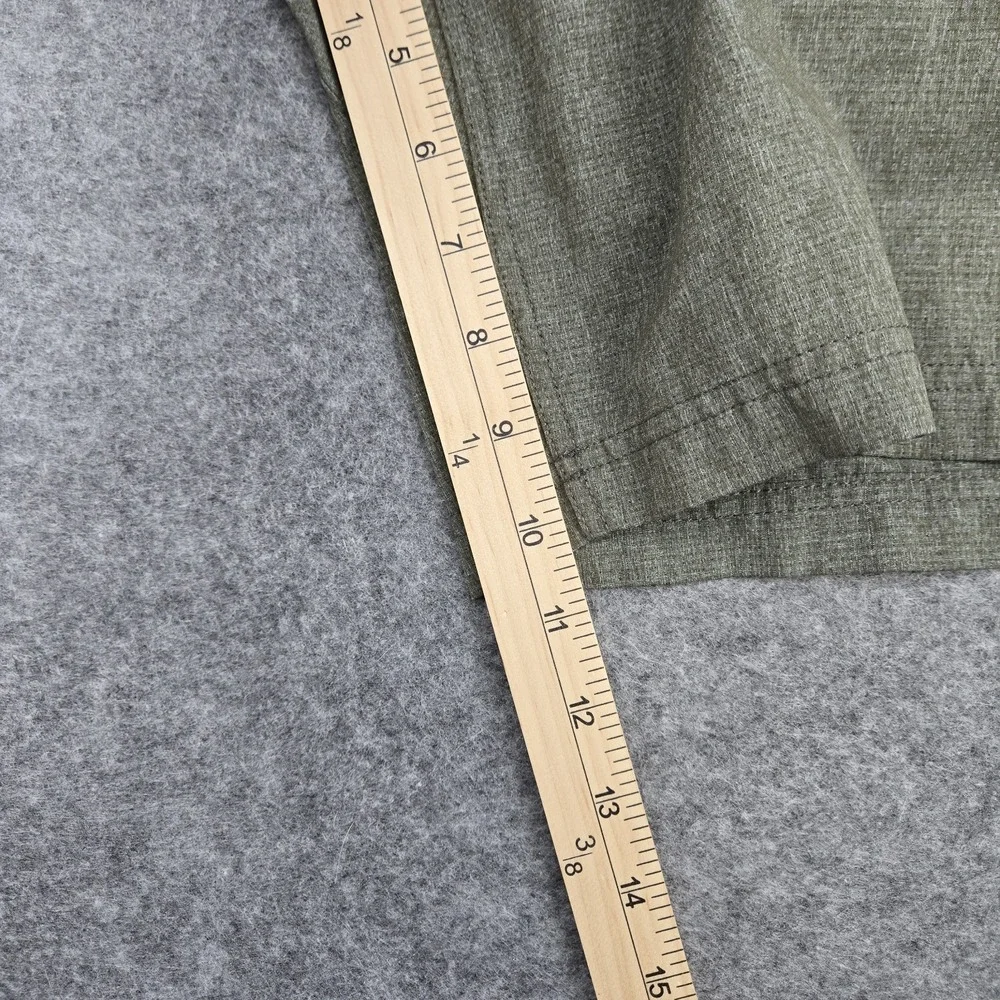 Duluth Trading Co Mens 44 Flex Expedition Nylon‎ Stretch Green Zip Cargo Shorts